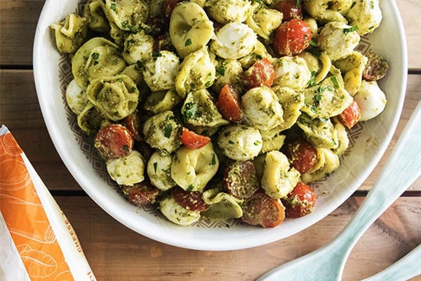 Pesto Tortellini Pasta Salad